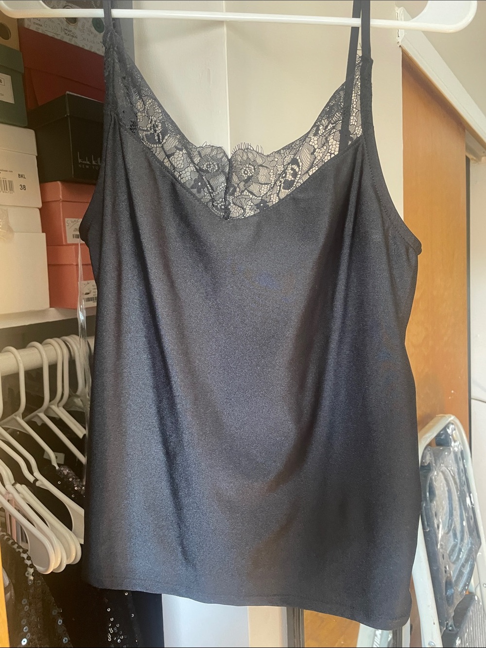 Express black lace camisole
